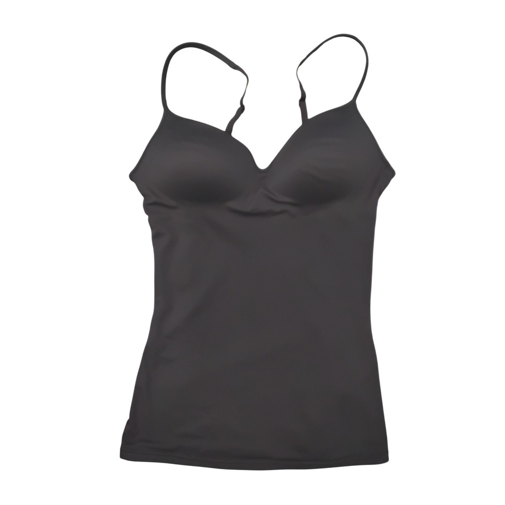 Maidenform Black Built-In Bra Camisole Shaper Tank Top Womens Size Medium 0119S2